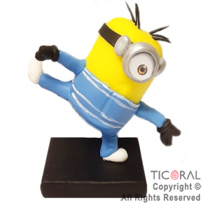ADORNO MINIONS CELESTE A.PORC FRIA X 1